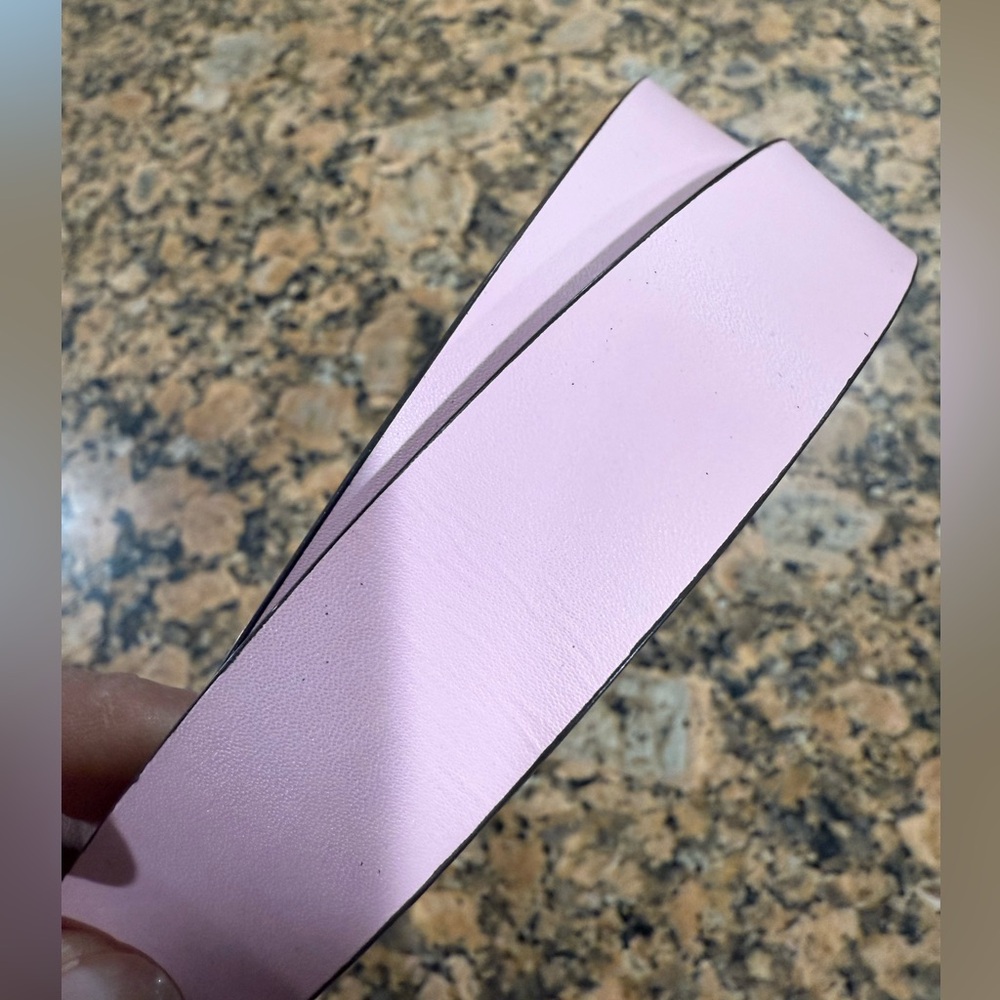 Kate Spade New York gold buckle pink belt - Picture 4 of 6